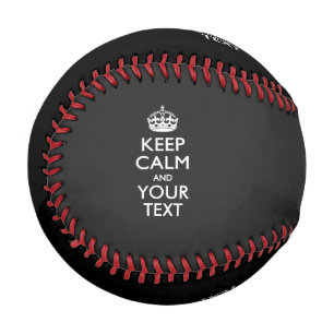 Balle De Baseball KEEP CALM personnalisé avec votre choix de couleur