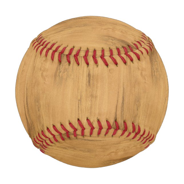 Balle De Baseball L'air de la texture des grains de bois d'érable (Devant)