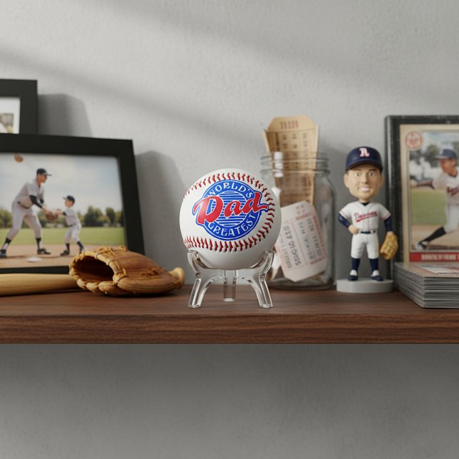 Balle De Baseball Le plus grand papa du monde (Créateur téléchargé)