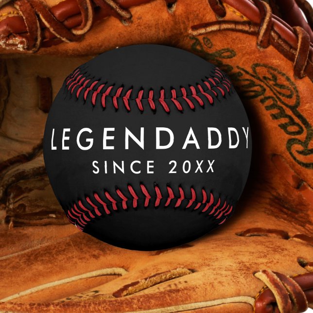 Balle De Baseball Legendaddy pour légendaire papas simple minimalist (Créateur téléchargé)