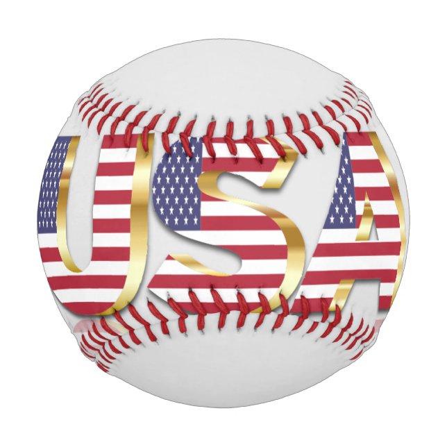 Balle De Baseball Lettres usa de baseball (Devant)