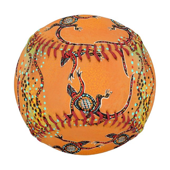 Balle De Baseball Lizards australiens (Devant)