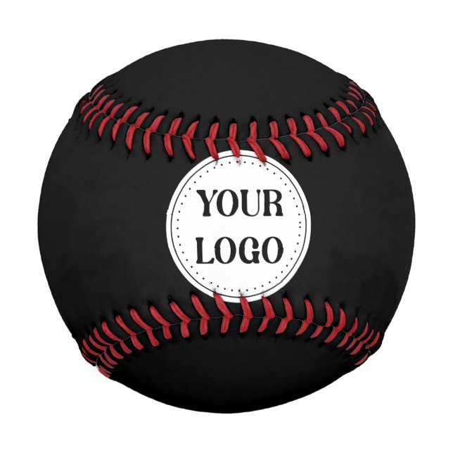 Balle De Baseball Logo de marque noire | Entreprise (Devant)