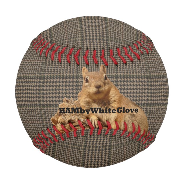 Balle De Baseball Logo d'écureuil de HAMbyWhiteGlove - Baseball (Devant)