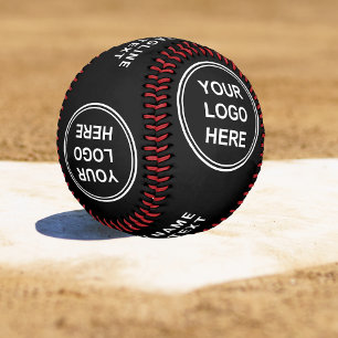 Balle De Baseball Logo d'entreprise promotionnel noir