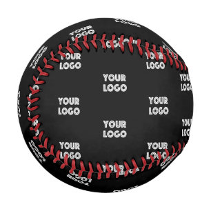 Balle De Baseball Logo simple à répéter Noir