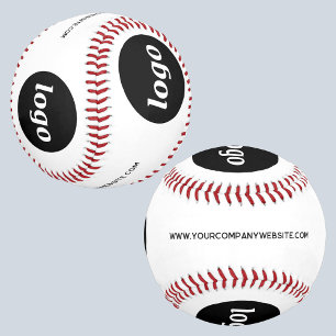 Balle De Baseball Logo simple avec texte commercial promotionnel
