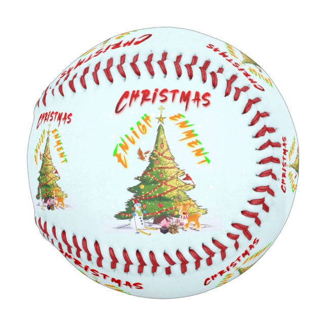 Balle De Baseball Lumière de Noël (Devant Droite)
