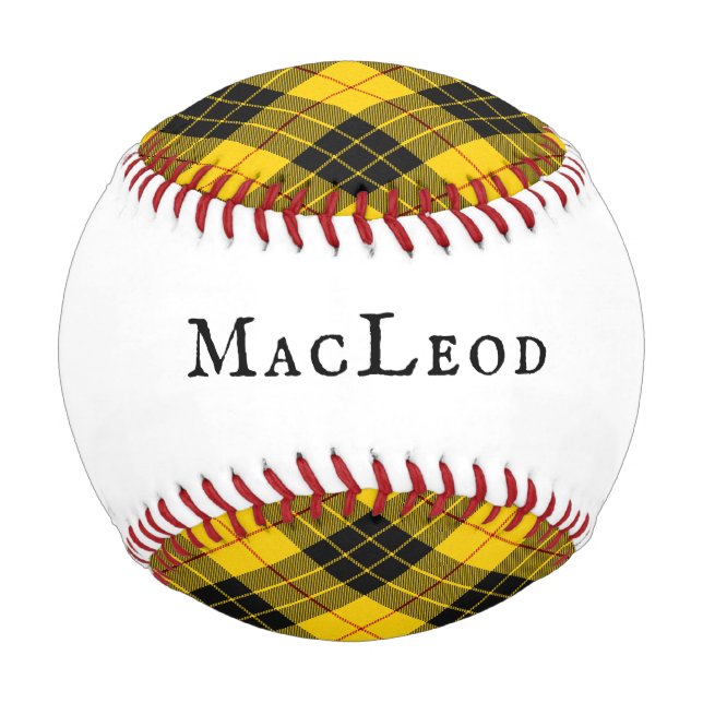 Balle De Baseball MacLeod Tartan Plaid Clan écossais (Dos)