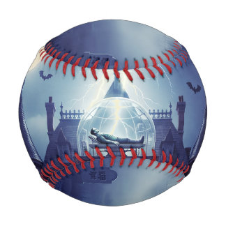 Balle De Baseball Maison d'Halloween avec Frankie, bleu foncé