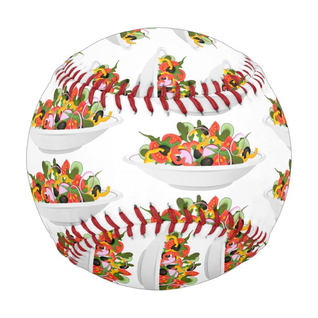 Balle De Baseball Mangez plus de plantes frais motivation salade let (Devant)