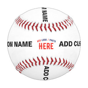 BALLE DE BASEBALL MARQUE BLANCHE MODERNE ET PERSONNALISABLE VÉRIFIÉE