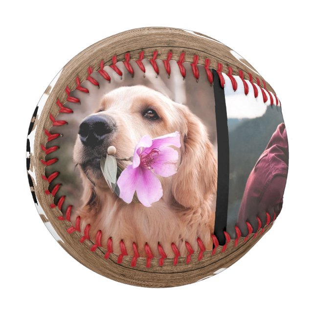 Balle De Baseball Meilleur Chien Papa Jamais Fête des pères 3   Phot (Devant Gauche)