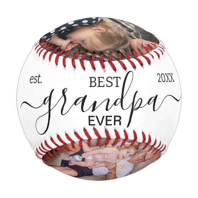 Balle De Baseball Meilleur Grand-Père Jamais ! Baseball Fête des pèr (Devant)