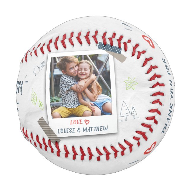 Balle De Baseball Meilleur grand-père jamais Fête des pères Enfants  (Devant Droite)