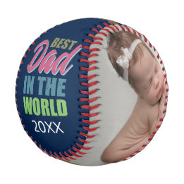Balle De Baseball Meilleur papa dans le monde Fête des pères Cadeau