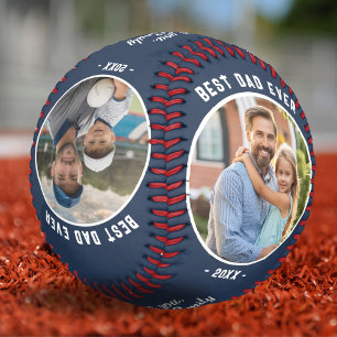 Balle De Baseball Meilleur Papa Jamais 4 Photos Cadeau Fête des Père