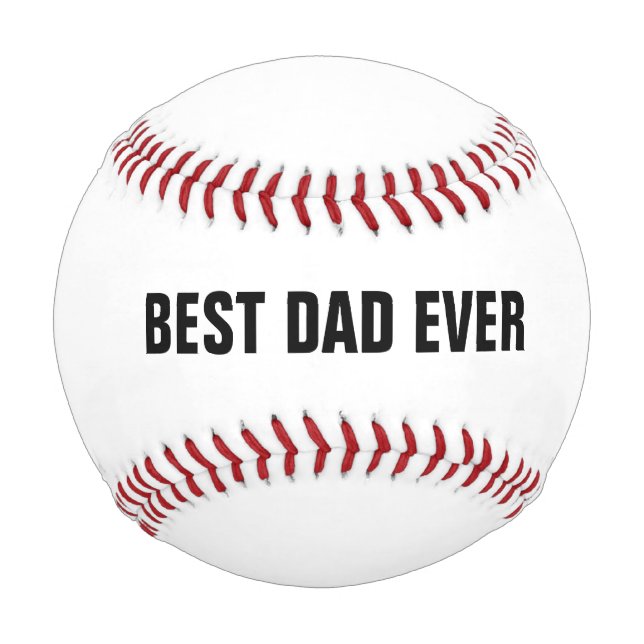 Balle De Baseball Meilleur Papa Jamais Fête des pères Anniversaire S (Devant)
