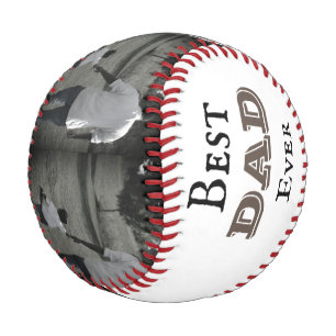 Balle De Baseball Meilleur papa Jamais Photo personnalisée Père Papa