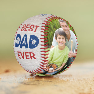 Balle De Baseball Meilleur Papa Jamais Russe Baseball Nom photo Pers
