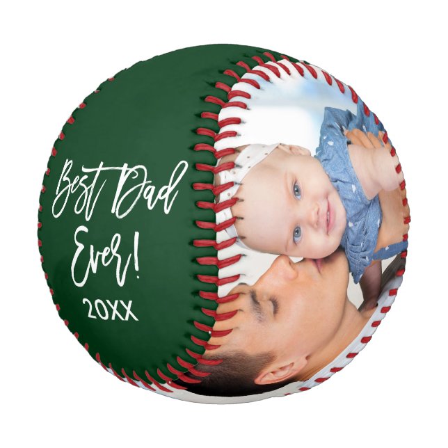 Balle De Baseball Meilleur papa Jour Année 2 Bracelet photo Script V (Angle)