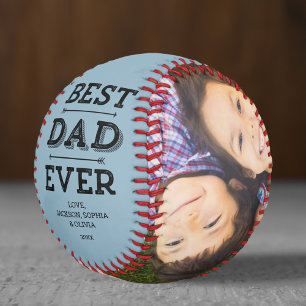 Balle De Baseball Meilleur papa toujours Flèches Photo personnalisée