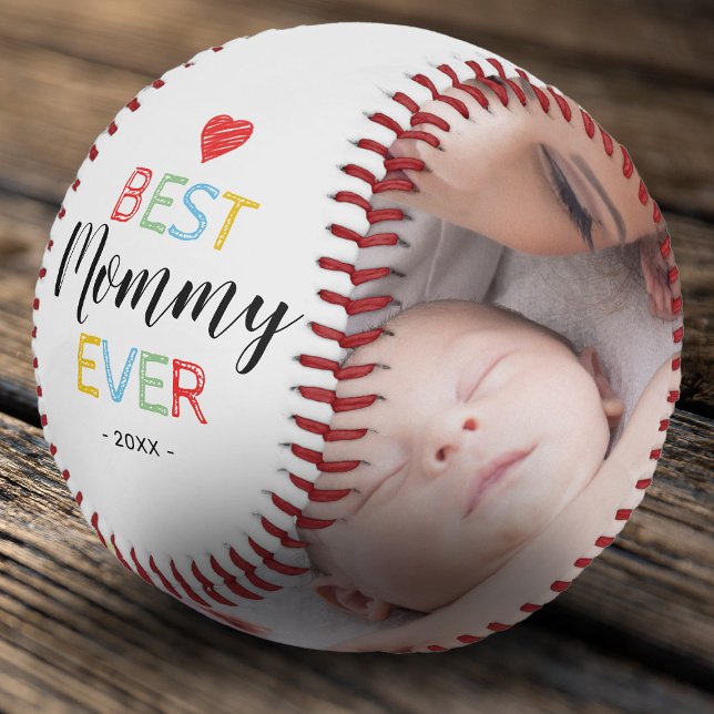 Balle De Baseball Meilleure photo cadeau de maman Ever Baseball (Créateur téléchargé)