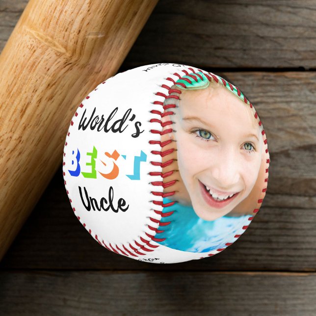Balle De Baseball Meilleure photo d'oncle au monde (Créateur téléchargé)