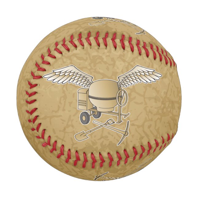 Balle De Baseball Mélangeur en béton beige (Dos Droite)