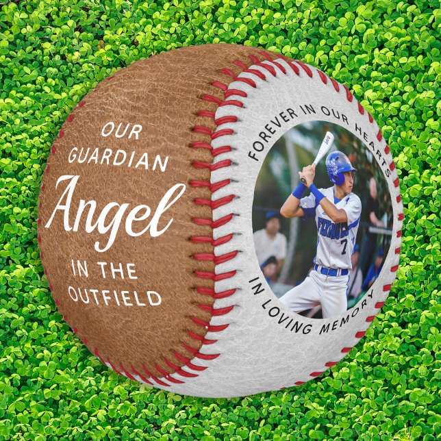 Balle De Baseball Memorial Custom 2 Photo En Mémoire D'Amour (Créateur téléchargé)