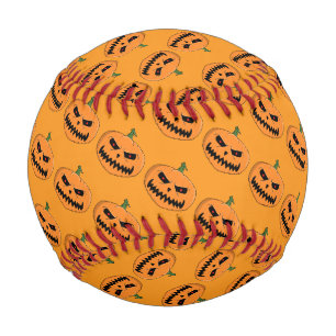 Balle De Baseball Menacer Jack O'Lantern Halloween