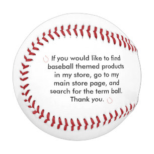 Balle De Baseball Message important Baseballs