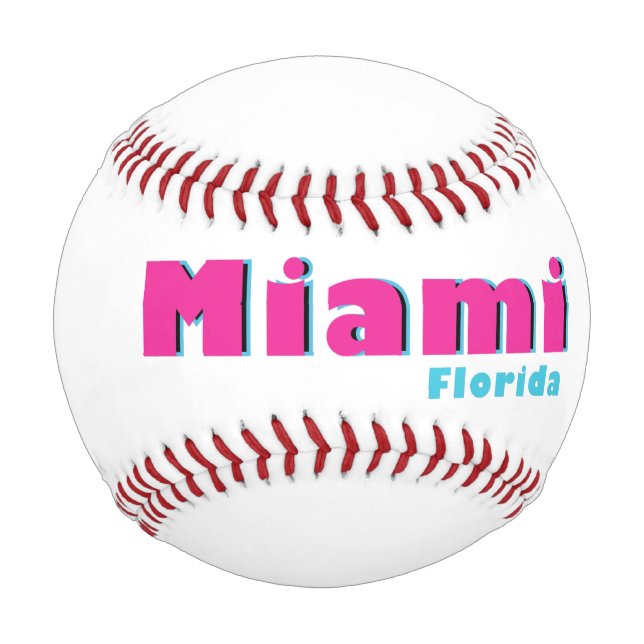 Balle De Baseball Miami, Floride Baseball  (Devant)
