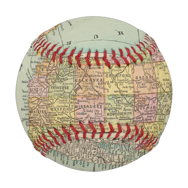 Balle De Baseball Michigan 4 (Devant)