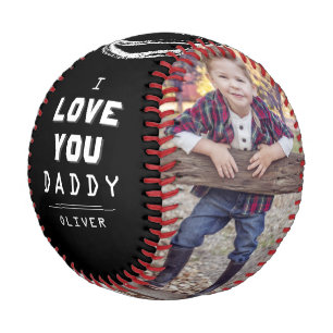 Balle De Baseball Mignon Amour Toi Papa Noir 2 Collage de Photos