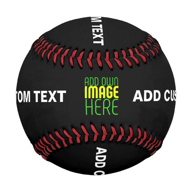 BALLE DE BASEBALL MODÈLE DE TEXTE D'IMAGE NOIRE SIMPLE ET MODERNE (Devant)