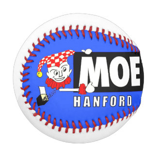 BALLE DE BASEBALL MOE'S TOY SHOP.  HANFORD, CALIFORNIA.