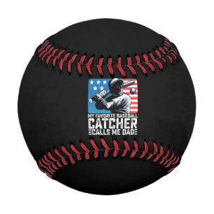 Balle De Baseball Mon receveur de baseball préféré m'appelle papa