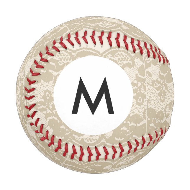 Balle De Baseball Monogram Dentelle beige (Devant Gauche)