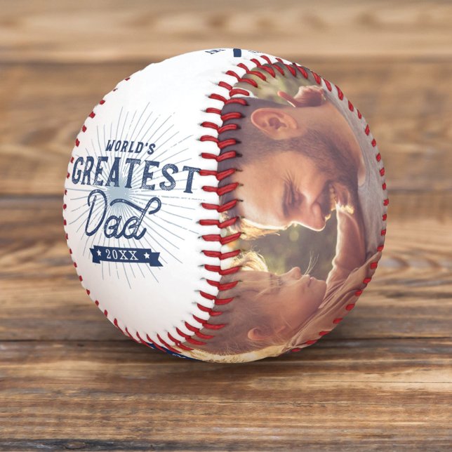 Balle De Baseball Monogramme et photo de la plus grande casquette de (Créateur téléchargé)