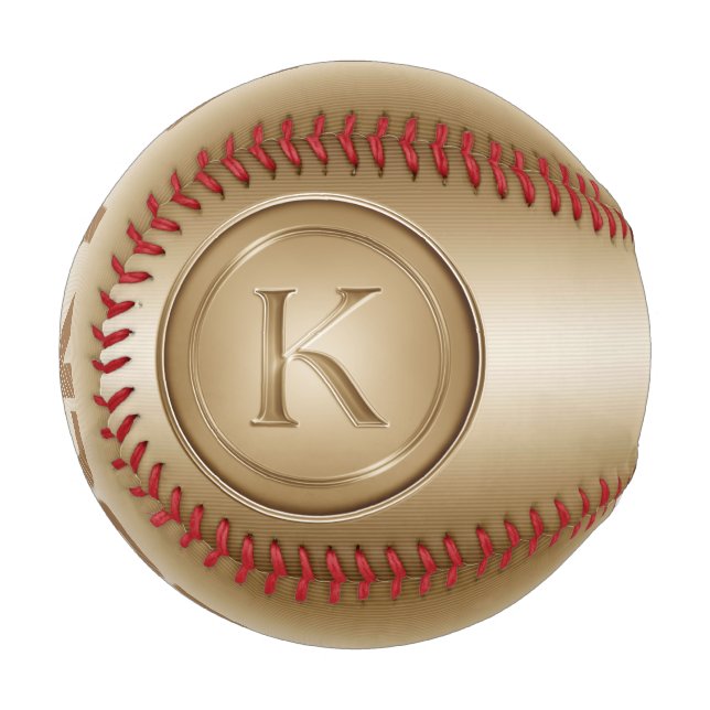 Balle De Baseball Monogramme "Lettre K" (Devant Gauche)