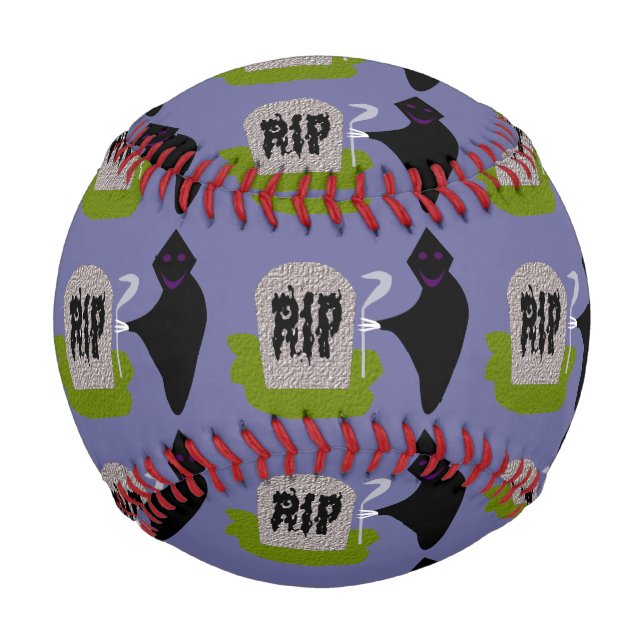 Balle De Baseball Mort au cimetière Halloween Baseball (Devant)