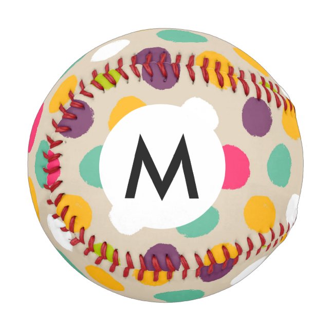 Balle De Baseball Motif à pois (Devant Gauche)