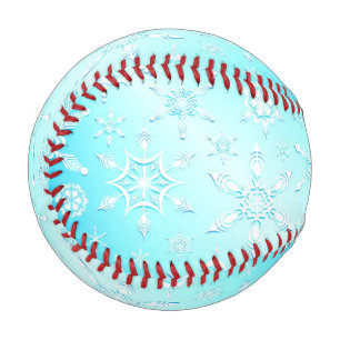 Balle De Baseball Motif Crystal Snowflakes