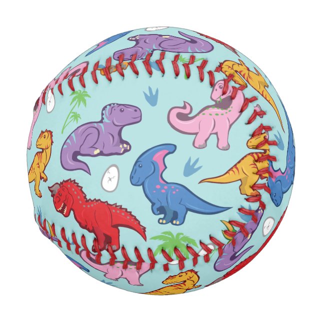 Balle De Baseball Motif Cute Dinosaur (Dos Gauche)
