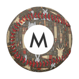 Balle De Baseball Motif de chasse ethnique