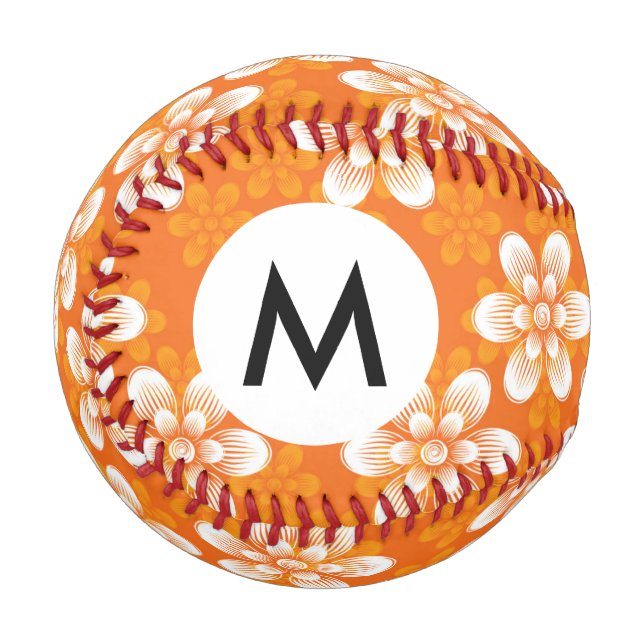 Balle De Baseball Motif de fleurs (Devant Gauche)