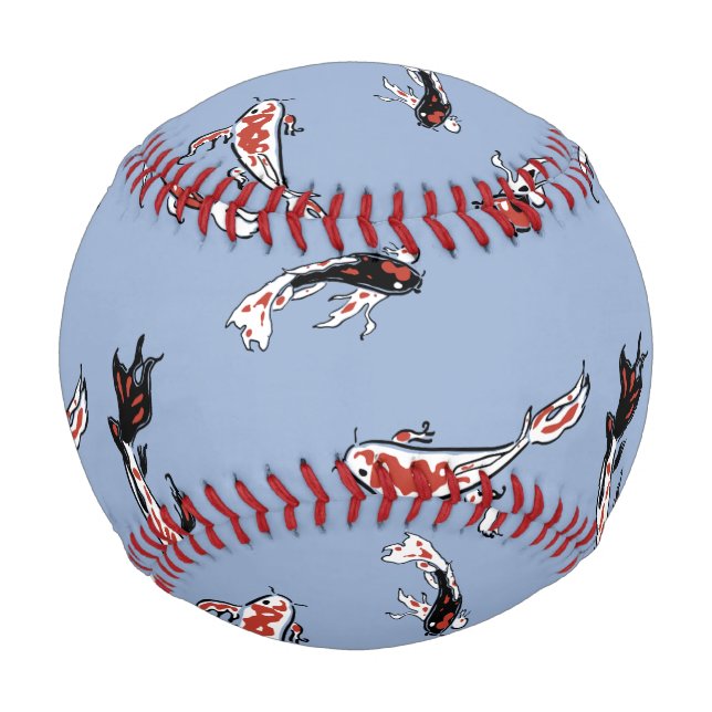 Balle De Baseball Motif de poisson Koi Carp (Dos)