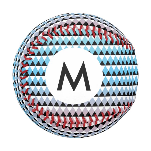 Balle De Baseball Motif de Tribal Aztec Ombre (Devant Gauche)