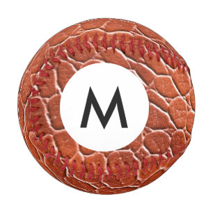 Balle De Baseball Motif en cuir Monogramme